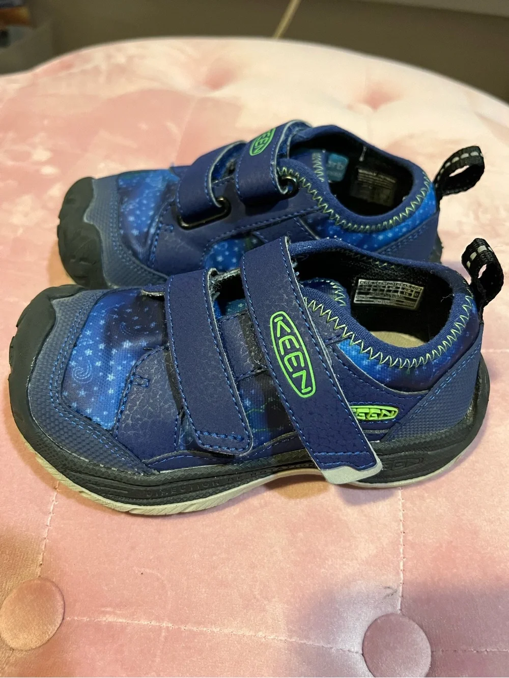 Keen toddler speed hound Navy Blue Velcro sneakers - Picture 2 of 6